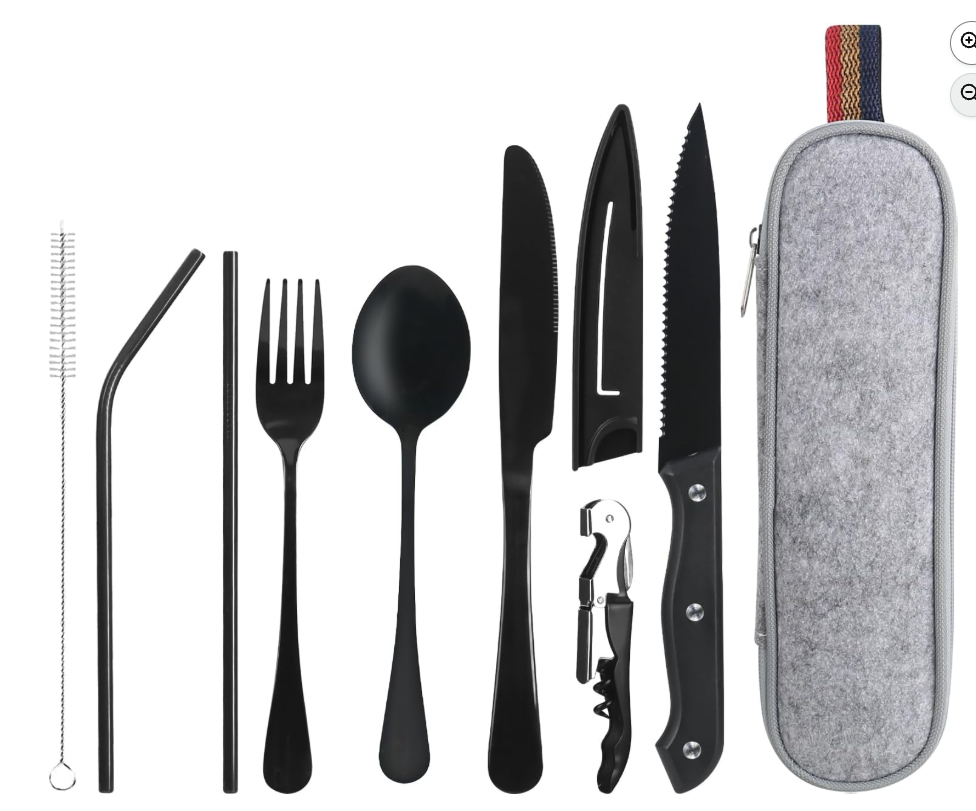 Set cubiertos acero inoxidable