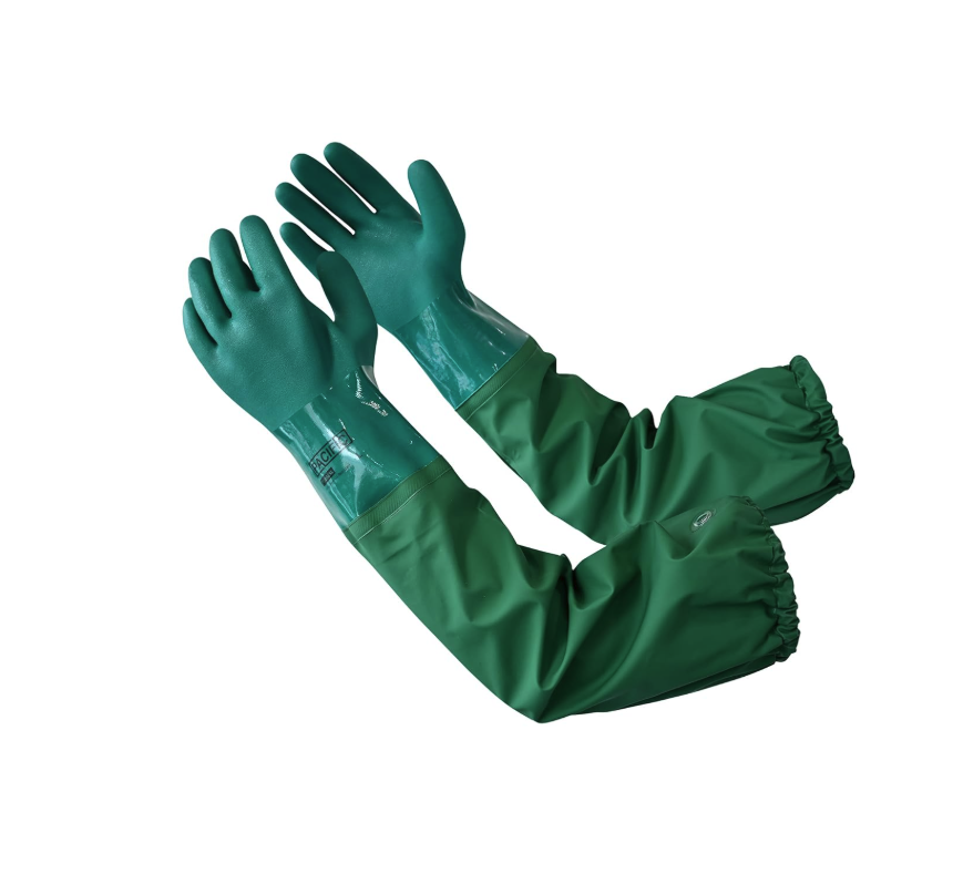 Guantes impermeables largos