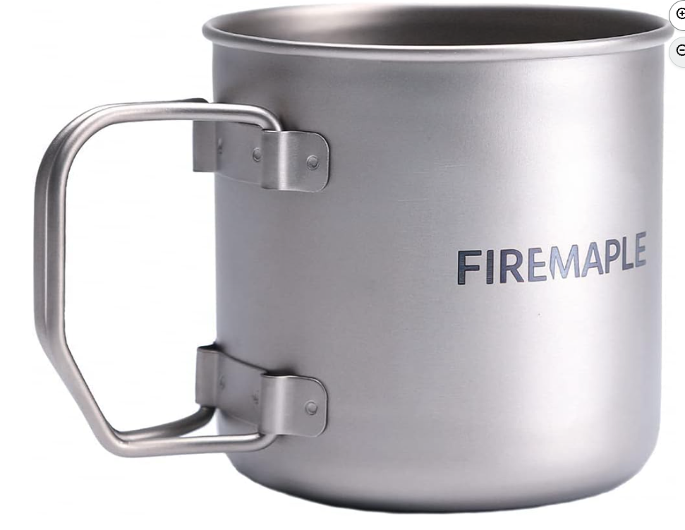 Taza camping titanio